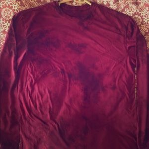 Long sleeve tie-dye shirt.